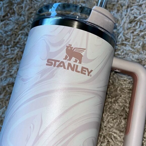 STANLEY Quencher H2.0 40oz Flowstate Tumbler ROSE QUARTZ SWIRL - Picture 10 of 13